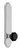 Grandeur Hardware - Arc Tall Plate Privacy with Lyon Knob in Bright Chrome - ATPLYO - 850950