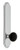 Grandeur Hardware - Arc Tall Plate Passage with Coventry Knob in Bright Chrome - ATPCOV - 852631