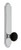 Grandeur Hardware - Arc Tall Plate Passage with Coventry Knob in Bright Chrome - ATPCOV - 852634