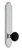 Grandeur Hardware - Arc Tall Plate Privacy with Coventry Knob in Bright Chrome - ATPCOV - 853084
