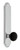 Grandeur Hardware - Arc Tall Plate Privacy with Coventry Knob in Bright Chrome - ATPCOV - 853132