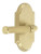 Grandeur Hardware - Arc Short Plate Passage with Soleil Lever in Satin Brass - ARCSLL - 878272