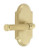 Grandeur Hardware - Arc Short Plate Passage with Soleil Lever in Satin Brass - ARCSLL - 878273