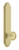Grandeur Hardware - Arc Tall Plate Passage with Soleil Knob in Satin Brass - ATPSOL - 878315