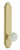 Grandeur Hardware - Arc Tall Plate Single Dummy with Hyde Park Knob in Satin Brass - ATPHYD - 878348