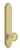 Grandeur Hardware - Arc Tall Plate Double Dummy with Soleil Knob in Satin Brass - ATPSOL - 878424