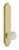 Grandeur Hardware - Arc Tall Plate Privacy with Hyde Park Knob in Satin Brass - ATPHYD - 878507