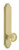 Grandeur Hardware - Arc Tall Plate Privacy with Soleil Knob in Satin Brass - ATPSOL - 878513