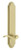 Grandeur Hardware - Arc Tall Plate Privacy with Bellagio Lever in Satin Brass - ATPBEL - 878514