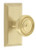 Grandeur Hardware - Carre Short Plate Double Dummy with Soleil Knob in Satin Brass - CARSOL - 879603