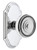 Grandeur Hardware - Arc Short Plate Passage with Soleil Knob in Bright Chrome - ARCSOL - 882895