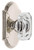Grandeur Hardware - Arc Short Plate Passage with Baguette Clear Crystal Knob in Polished Nickel - ARCBCC - 884342