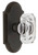 Grandeur Hardware - Arc Short Plate Passage with Baguette Clear Crystal Knob in Timeless Bronze - ARCBCC - 884344