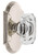 Grandeur Hardware - Arc Short Plate Passage with Baguette Clear Crystal Knob in Polished Nickel - ARCBCC - 884350