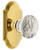 Grandeur Hardware - Arc Short Plate Passage with Brilliant Crystal Knob in Lifetime Brass - ARCBLT - 884355