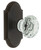 Grandeur Hardware - Arc Short Plate Passage with Brilliant Crystal Knob in Timeless Bronze - ARCBLT - 884360