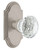 Grandeur Hardware - Arc Short Plate Passage with Brilliant Crystal Knob in Satin Nickel - ARCBLT - 884367