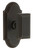 Grandeur Hardware - Arc Short Plate Passage with Carre Knob in Timeless Bronze - ARCCAR - 884392