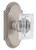 Grandeur Hardware - Arc Short Plate Passage with Carre Crystal Knob in Satin Nickel - ARCCCR - 884415