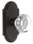 Grandeur Hardware - Arc Short Plate Passage with Chambord Crystal Knob in Timeless Bronze - ARCCHM - 884424