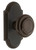 Grandeur Hardware - Arc Short Plate Passage with Circulaire Knob in Timeless Bronze - ARCCIR - 884440