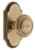 Grandeur Hardware - Arc Short Plate Passage with Circulaire Knob in Vintage Brass - ARCCIR - 884441