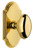 Grandeur Hardware - Arc Short Plate Passage with Eden Prairie Knob in Lifetime Brass - ARCEDN - 884477