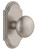 Grandeur Hardware - Arc Short Plate Passage with Fifth Avenue Knob in Satin Nickel - ARCFAV - 884490