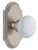 Grandeur Hardware - Arc Short Plate Passage with Hyde Park Knob in Satin Nickel - ARCHYD - 884507