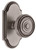 Grandeur Hardware - Arc Short Plate Passage with Soleil Knob in Antique Pewter - ARCSOL - 884550