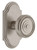 Grandeur Hardware - Arc Short Plate Passage with Soleil Knob in Satin Nickel - ARCSOL - 884555
