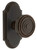 Grandeur Hardware - Arc Short Plate Passage with Soleil Knob in Timeless Bronze - ARCSOL - 884564