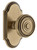 Grandeur Hardware - Arc Short Plate Passage with Soleil Knob in Vintage Brass - ARCSOL - 884565