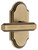 Grandeur Hardware - Arc Short Plate Passage with Carre Lever in Vintage Brass - ARCCRL - 884601