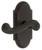 Grandeur Hardware - Arc Short Plate Passage with Newport Lever in Timeless Bronze - ARCNEW - 884622