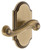 Grandeur Hardware - Arc Short Plate Passage with Newport Lever in Vintage Brass - ARCNEW - 884623