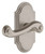 Grandeur Hardware - Arc Short Plate Passage with Newport Lever in Satin Nickel - ARCNEW - 884629