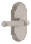 Grandeur Hardware - Arc Short Plate Passage with Soleil Lever in Satin Nickel - ARCSLL - 884647