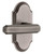 Grandeur Hardware - Arc Short Plate Passage with Carre Lever in Antique Pewter - ARCCRL - 884668