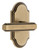 Grandeur Hardware - Arc Short Plate Passage with Carre Lever in Vintage Brass - ARCCRL - 884676