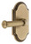 Grandeur Hardware - Arc Short Plate Passage with Georgetown Lever in Vintage Brass - ARCGEO - 884699
