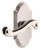 Grandeur Hardware - Arc Short Plate Passage with Newport Lever in Polished Nickel - ARCNEW - 884712