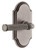 Grandeur Hardware - Arc Short Plate Passage with Soleil Lever in Antique Pewter - ARCSLL - 884716