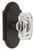 Grandeur Hardware - Arc Short Plate Privacy with Baguette Clear Crystal Knob in Timeless Bronze - ARCBCC - 884772