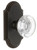 Grandeur Hardware - Arc Short Plate Privacy with Bordeaux Crystal Knob in Timeless Bronze - ARCBOR - 884812