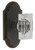 Grandeur Hardware - Arc Short Plate Privacy with Carre Crystal Knob in Timeless Bronze - ARCCCR - 884844