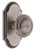 Grandeur Hardware - Arc Short Plate Privacy with Circulaire Knob in Antique Pewter - ARCCIR - 884862