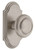 Grandeur Hardware - Arc Short Plate Privacy with Circulaire Knob in Satin Nickel - ARCCIR - 884867