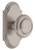 Grandeur Hardware - Arc Short Plate Privacy with Circulaire Knob in Satin Nickel - ARCCIR - 884875