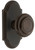 Grandeur Hardware - Arc Short Plate Privacy with Circulaire Knob in Timeless Bronze - ARCCIR - 884876
